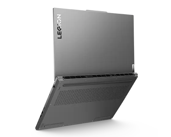 Rear view of an open Legion 5i laptop