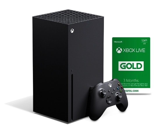Microsoft Xbox Series X 1TB + Microsoft Xbox Live Gold Membership - subscription card (3 months) - 1 license
Microsoft Xbox Series X 1TB + Microsoft Xbox Live Gold Membership - subscription card (3 months) - 1 license
