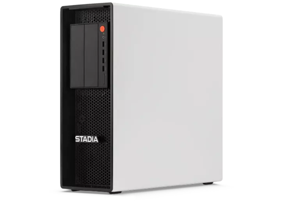 Stadia Workstation Development Node Front Angled View.