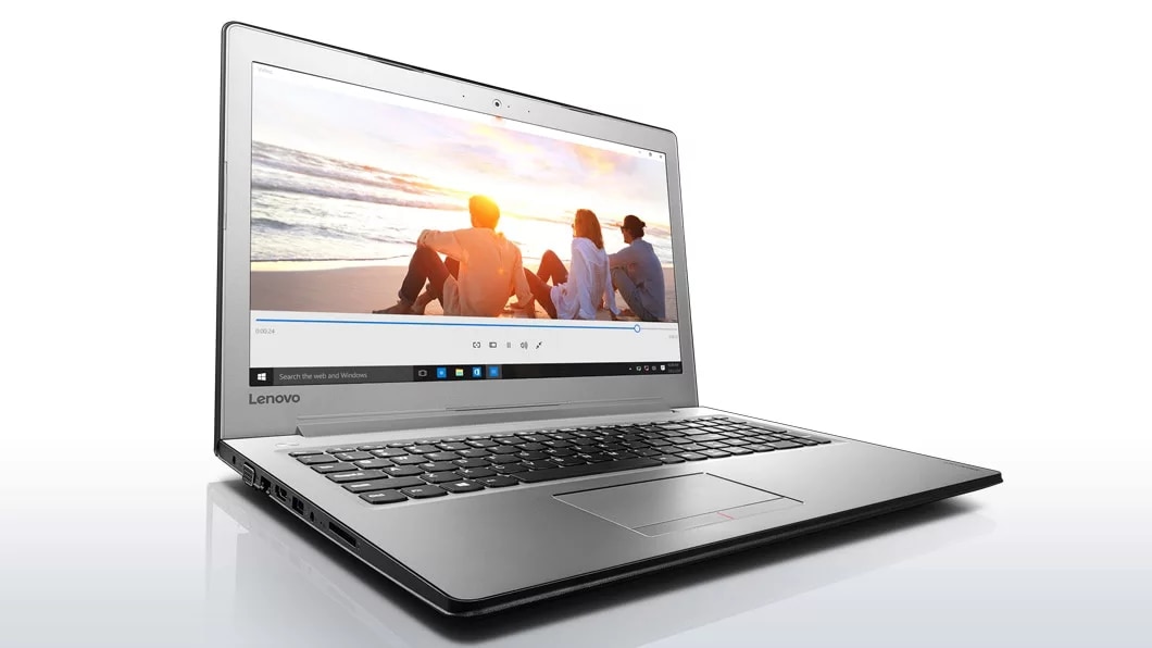 Lenovo Ideapad 510 (15) in Black, Front Left Side View Thumbnail