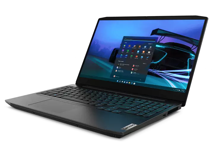 Lenovo IdeaPad Gaming 3i (15") laptop, right front angle view