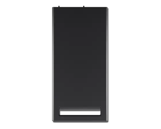 Aerial view of Lenovo ThinkStation P3 Tower, showing top panel & carrying handle