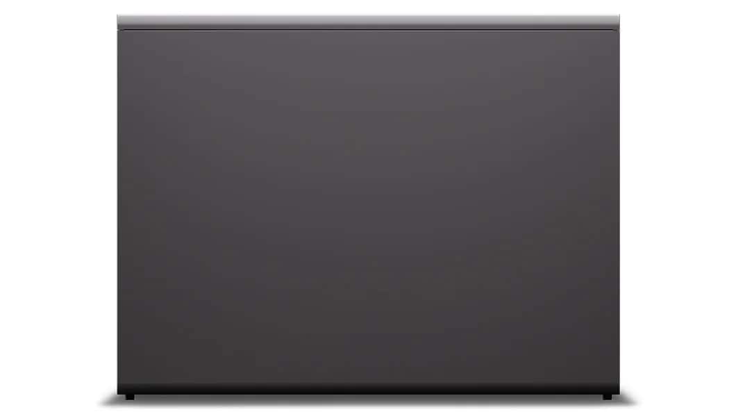 Side-facing Lenovo ThinkStation PX workstation, showing left-side panel & Lenovo logo