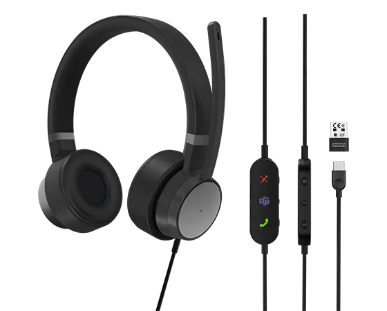 Lenovo Go Wired ANC Headset (Thunder Black)