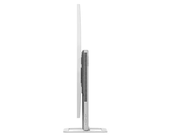 Left side profile view of Yoga AIO 7 Gen 8 PC in vertical mode