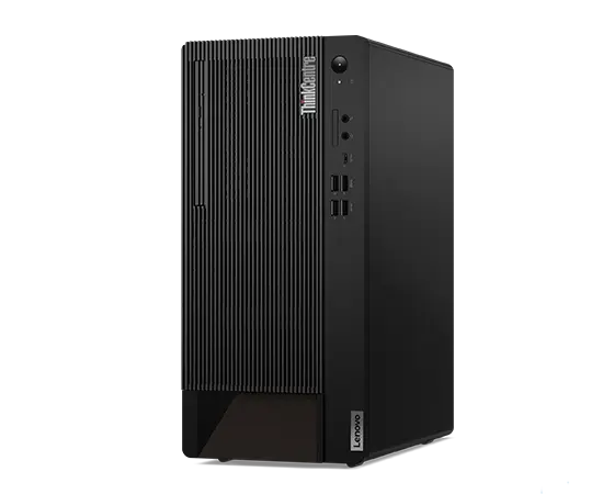 Lenovo ThinkCentre M90t Gen 4 tower PC — right-front view