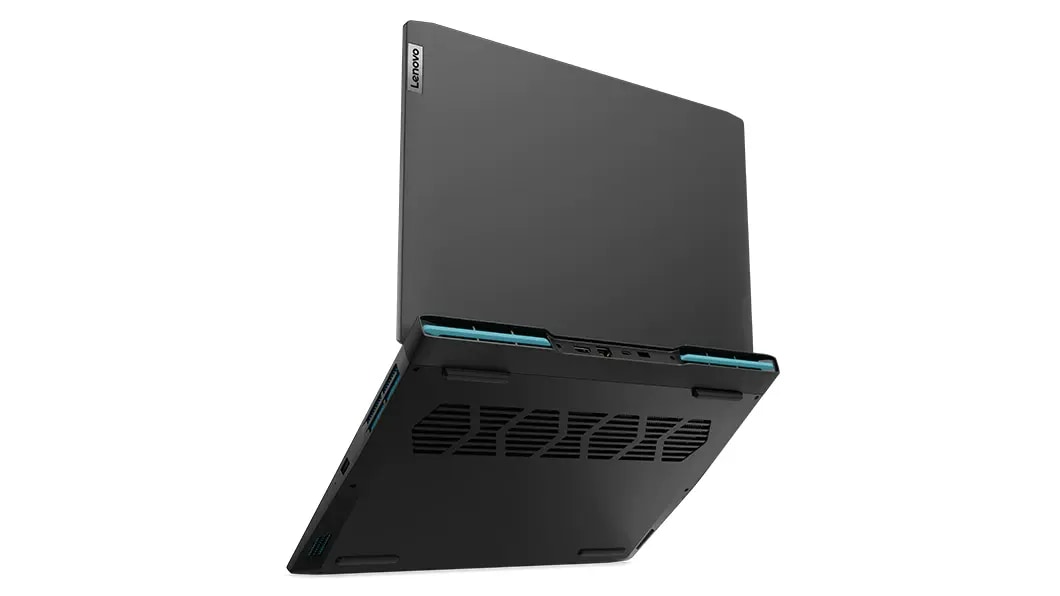 Imagen trasera de la notebook IdeaPad Gaming 3i 7ma Gen (15.6”, Intel) en color Onyx grey (gris Onyx)