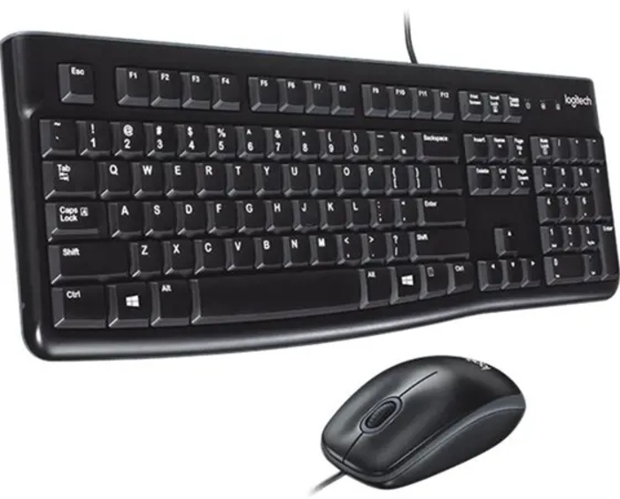 Logitech Desktop MK120 - keyboard and mouse set - English Input