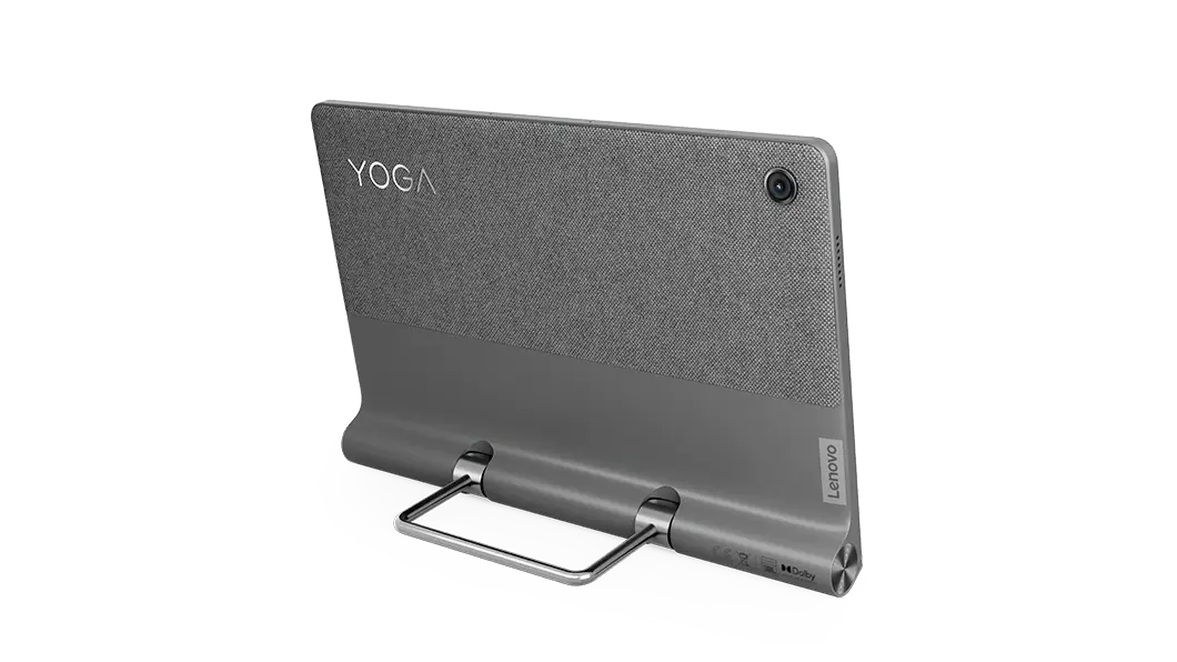 Tablet Lenovo Yoga Tab 11: vista posterior con soporte extendido