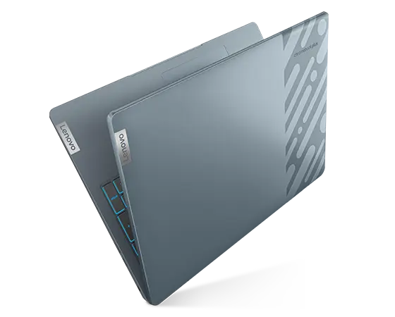Bild ovanifrån av baksidan på den bärbara datorn Lenovo ThinkPad Z16 Gen 2.