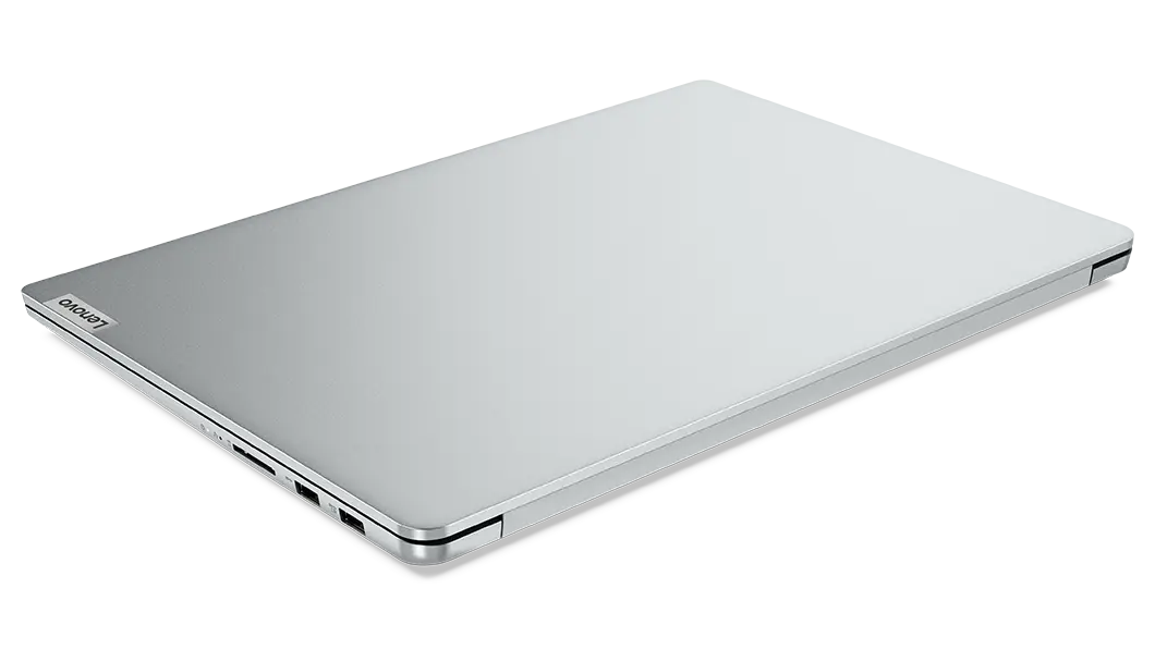Closed cover of 16 Lenovo IdeaPad 5 Pro Gen 7 laptop in Cloud Grey.  