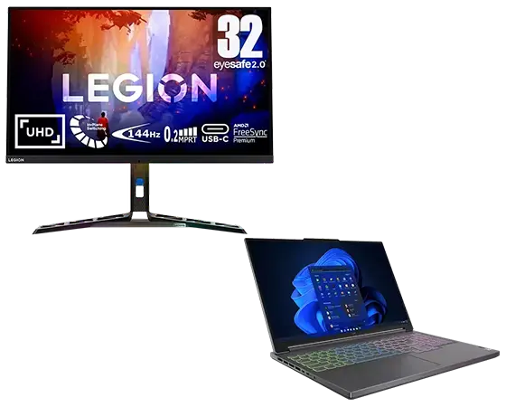 Lenovo Legion Gaming Bundle 10 AMD Ryzen 7 7840HS Processor (3.80 GHz up to 5.10 GHz)/No Operating System/512 GB SSD  TLC