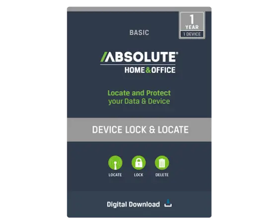 Absolute Device Lock & Locate - Basic 1 Year (Electronic Download)