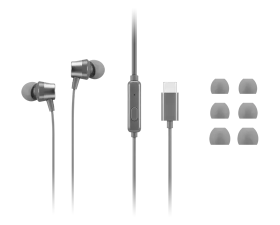 Lenovo 300 USB-C Wired In-Ear Headphones