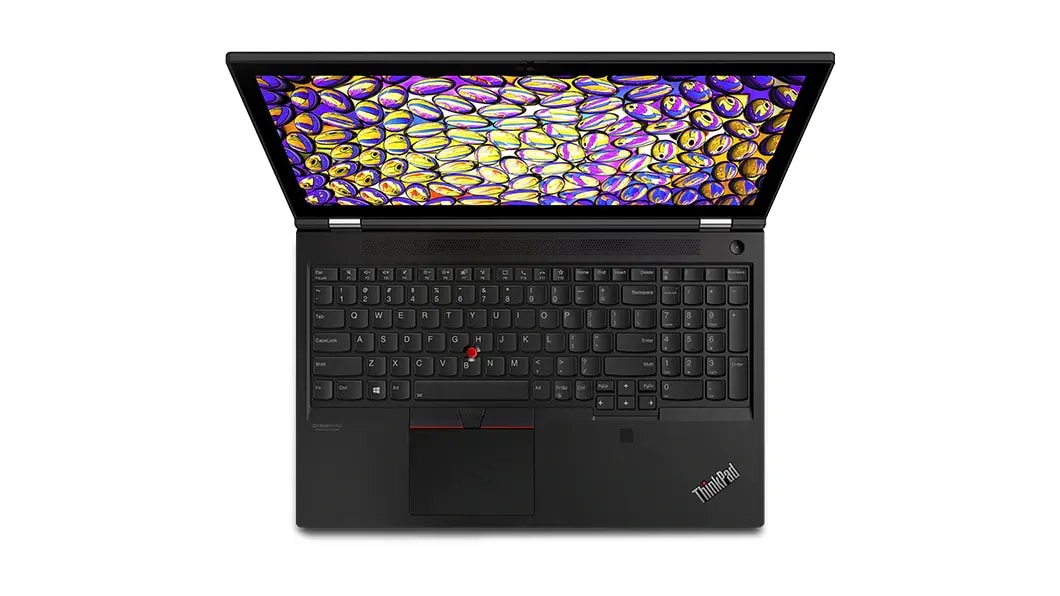 Overhead view of the ThinkPad T15g laptop keyboard