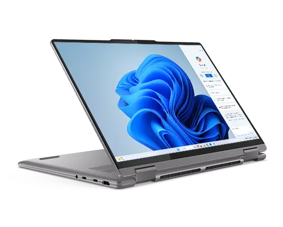 Le Lenovo Yoga 7 2-en-1 Gen 9 (14 AMD) en mode présentation