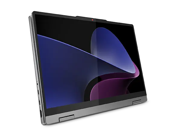 Vista frontal do Lenovo IdeaPad 5 2-em-1 Gen 9 (Intel de 35,56 cm/ 14”) em modo tablet com o ecrã ligado