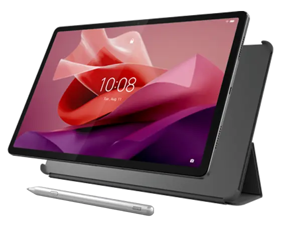 Lenovo Tab P12 (8GB 256GB) (Wifi) - Storm Grey + Pen + Folio (Grey) MediaTek Dimensity 7050 Prozessor (2,60 GHz )/Android/256 GB UFS 2.2