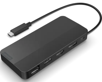 レノボ USB-C Dual Display Dock LOHC706 Lenovo USB-C Dual Display Travel Dock (w/ adapter) | 40B90100AU