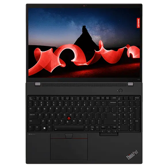 The 16 inch WUXGA display boasts a 16:10 aspect ratio on the  Lenovo ThinkPad T16 Gen 2 laptop.