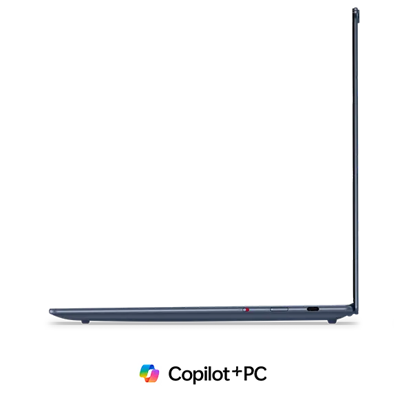 Right profile view of the Lenovo Yoga Slim 7x: A Copilot+ PC.