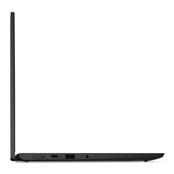 Left side view of ThinkPad L13 2-in-1 Gen 5 laptop, showing ports and slots.