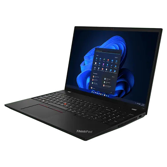 There are plenty of ports on the left side of the Lenovo ThinkPad P16s Gen 2 Mobile Workstation, including USB-C4, ethernet, HDMI & more.