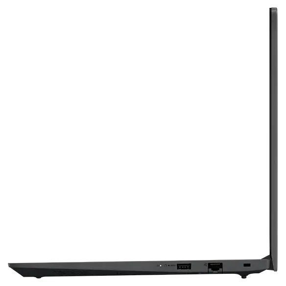 Lenovo V15 Gen 4 laptop: left profile view with lid open