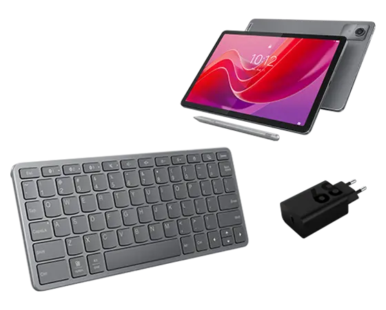 Lenovo Tab M11 (4GB 128GB) Pen, Charging Adaptor & Keyboard Bundle Processador MediaTek Helio G88 (2,00 GHz )/Android 14 or Later/128 GB eMMC