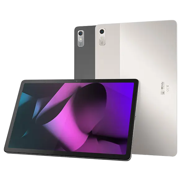 Three Lenovo Tab P11 Pro Gen 2 tablet showing different colors