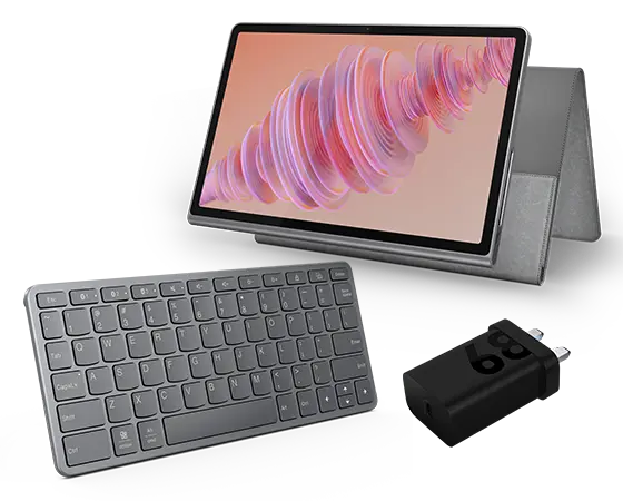 

Lenovo Tab Plus (8GB 128GB) (Wifi) - Luna Grey + Sleeve, Charging Adaptor & Wireless Keyboard MediaTek Helio G99 Processor (2.20 GHz )/Android/128 GB UFS 2.2
