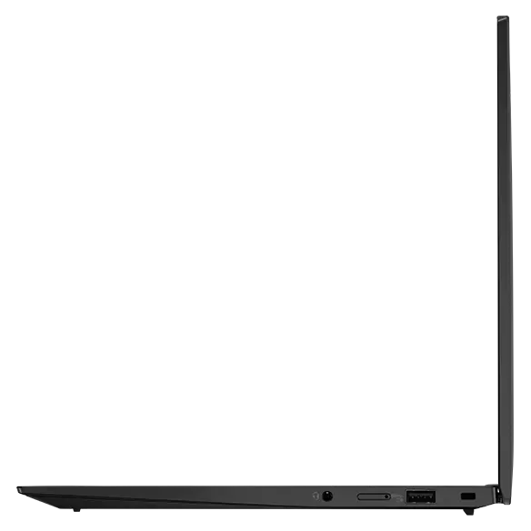 Lenovo ThinkPad X1 Carbon laptop: Right profile, lid open