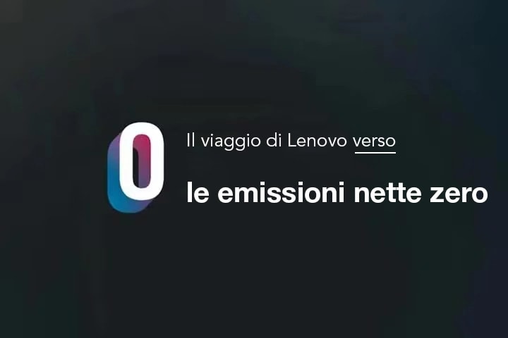 Il viaggio di Lenovo verso lo zero netto