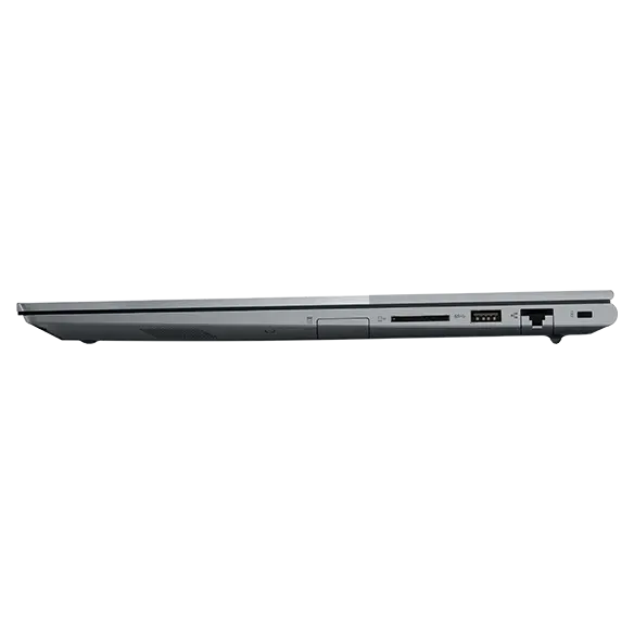 Right-side profile of Lenovo ThinkBook 16 Gen 4 laptop, closed cover.