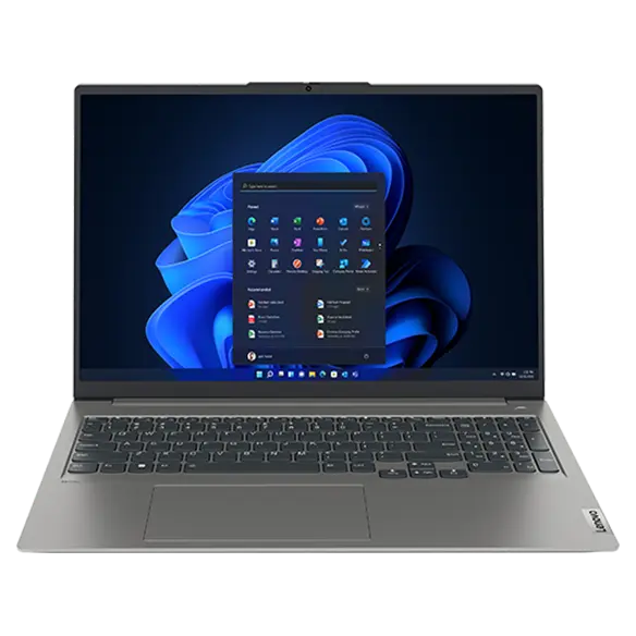 Front-facing Lenovo ThinkBook 16 Gen 4 (16″ AMD) laptop.