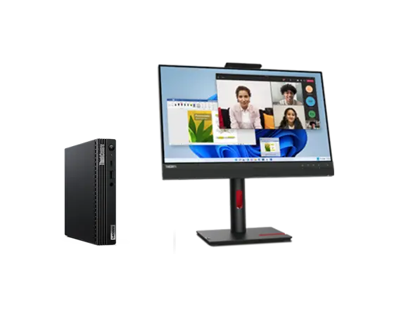 Lenovo ThinkCentre M75q (Rz 5 16G 512G W11P) + Monitor Tiny-in-One 24