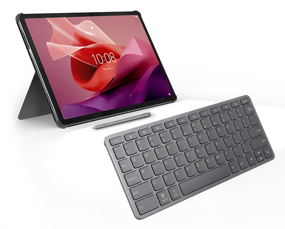 Lenovo Tab P12 (8GB 128GB) (Wifi) - Storm Grey + Pen, Folio & Bluetooth Wireless Keyboard MediaTek Dimensity 7050 Prozessor (2,60 GHz )/Android/128 GB UFS 2.2