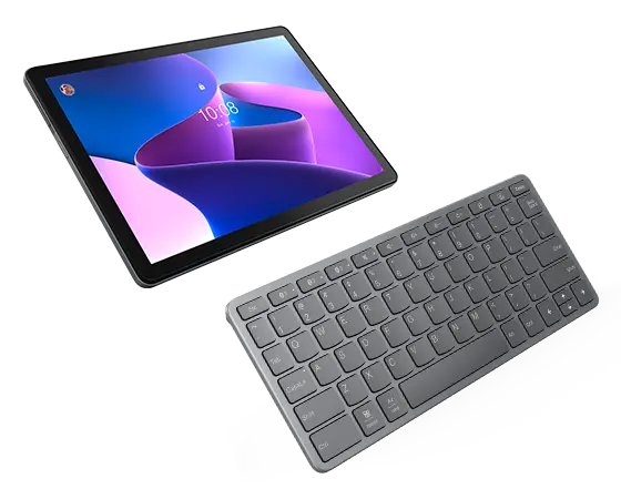 Lenovo Tab M10 Plus 3rd Gen (6GB 128GB) (Wifi) - Storm Grey + Bluetooth Wireless Keyboard Processador Qualcomm® Snapdragon™ 680 (2,40 GHz )/Android/128 GB UFS 2.2