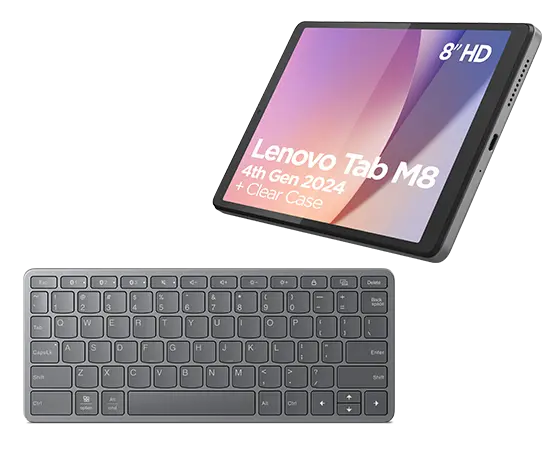 Lenovo Tab M8 (4th Gen) (4GB 64GB) (Wifi) + Case & Film + Wireless Keyboard Processador MediaTek MT8768 (2,20 GHz )/Android/64 GB eMMC
