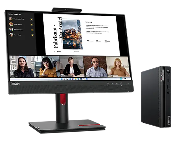 Lenovo ThinkCentre M75q (Rz 5 16G 512G W11P) + Monitor Tiny-in-One 22