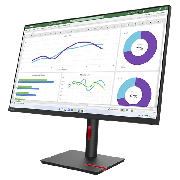 

Lenovo ThinkVision T32h-30 31.5" QHD USB-C Docking Monitor