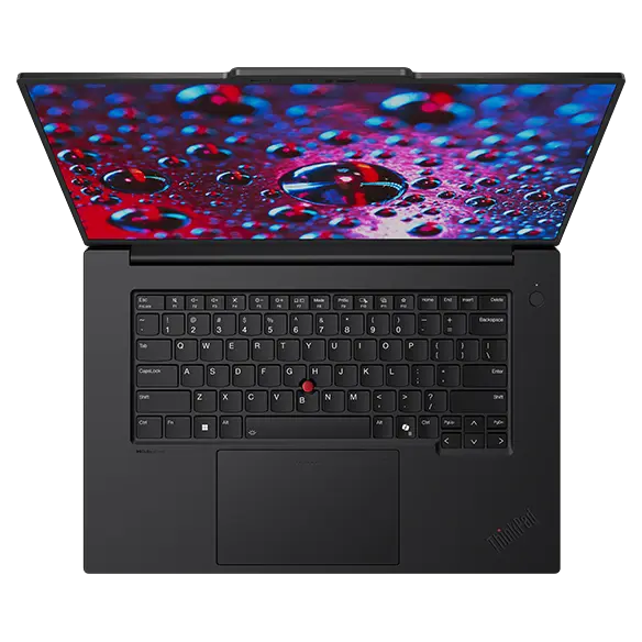 Color-accurate premium display of the Lenovo ThinkPad P1 Gen 7 mobile workstation.