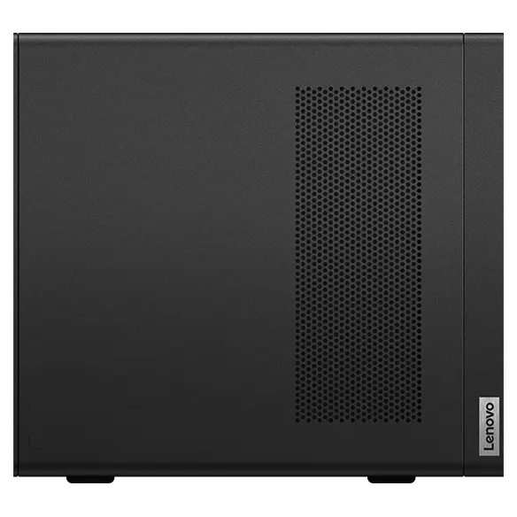 Close up of left-side panel of Lenovo ThinkStation P3 Ultra Workstation