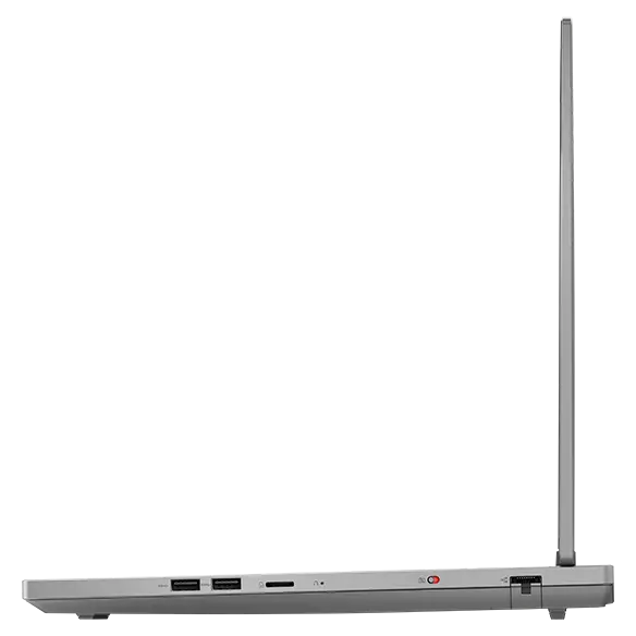 Right side profile view of an open Legion 5i laptop