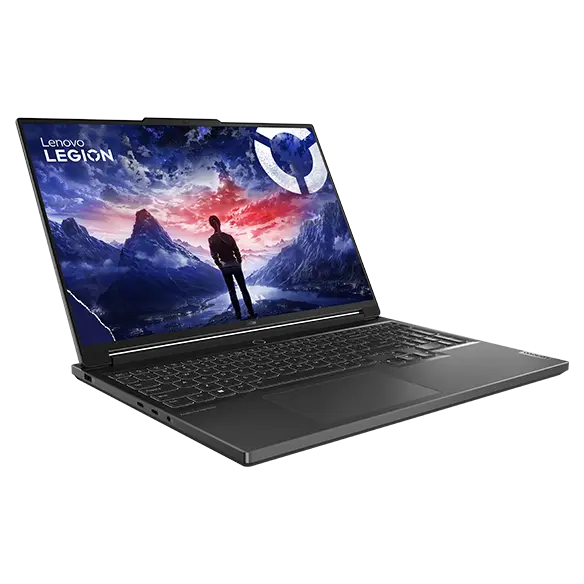 Lenovo Legion 7i Gen 9 (16″ Intel) front-facing right with screen on