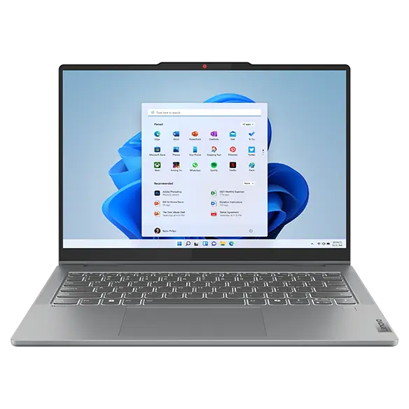 Front faced view of Lenovo IdeaPad 5 2-in-1 Gen 9 (14” Intel) with home screen on display