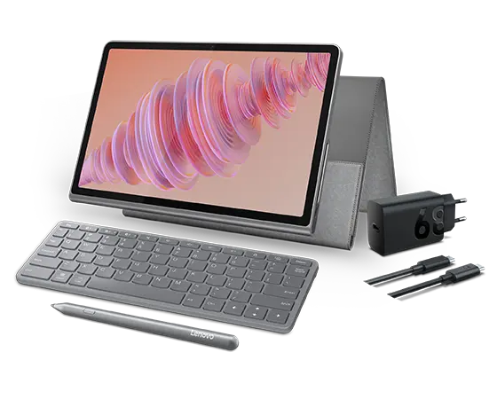 Lenovo Tab Plus (8GB 128GB) Sleeve, Pen, Charging Adaptor & Keyboard Bundle Processador MediaTek Helio G99 (2,20 GHz )/Android 14 or Later/128 GB UFS 2.2