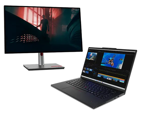 Lenovo ThinkPad P14s Gen 5 (ULT7 32G 1T RTX500) + Monitor ThinkVision P27h-30 (27