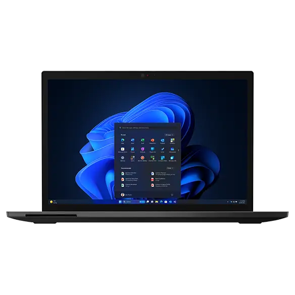 Front view of Lenovo ThinkPad L13 2-in-1 Gen 5 laptop, showing home screen.