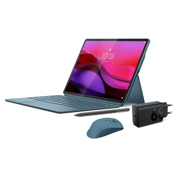 Lenovo Yoga Tab Plus (16GB 256GB) Pen, KB, Charging Adaptor & Mouse Bundle Processador Qualcomm® Snapdragon™ 8 Gen 3 (3,30 GHz )/Android 14 or Later/256 GB UFS 4.0